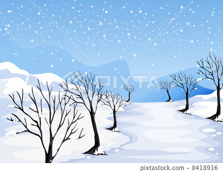 A place covered with snow 8418916