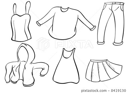 Silhouettes of dresses 8419130