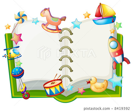 A book with many toys A book with many toys 8419392