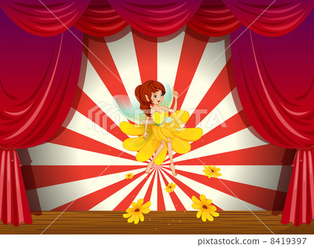 A flower pixie at the stage A flower pixie at the stage 8419397