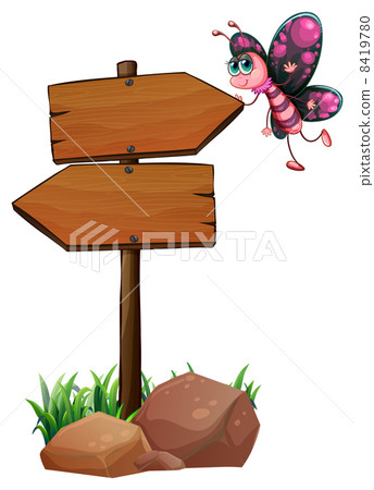 Arrowboards with a butterfly Arrowboards with a butterfly 8419780