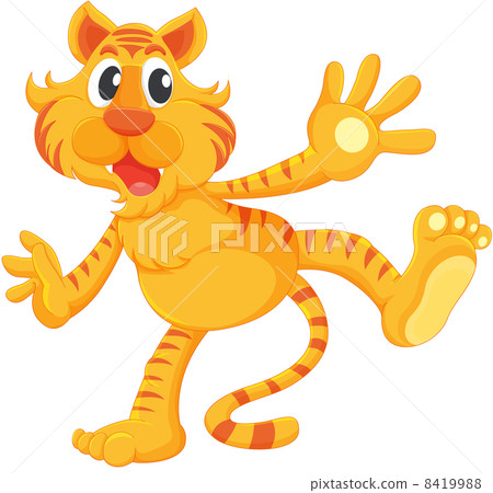 Isolated tiger Isolated tiger 8419988