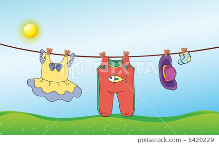 A childs washed clothing 8420229