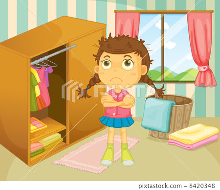 A young girl with a bad hair day A young girl with a bad hair day 8420348