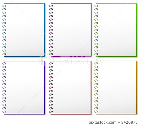 Six spring notebooks - Stock Illustration [8420975] - PIXTA