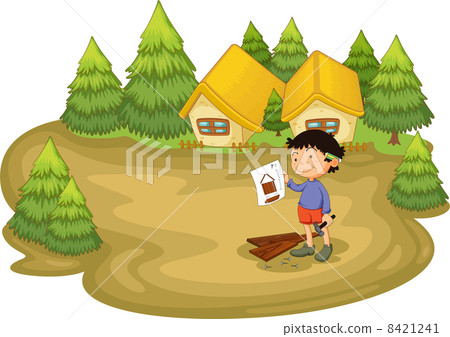 Carpenter in the woods 8421241