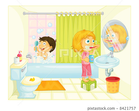 Kids in the bathroom Kids in the bathroom 8421757