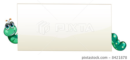 A worm at the back of an empty banner A worm at the back of an empty banner 8421878