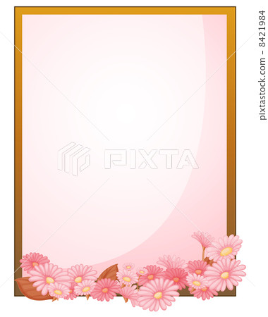 An empty paper with a flowery design An empty paper with a flowery design 8421984