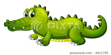 A giant green crocodile 8422795