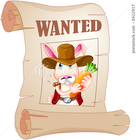 A poster of a wanted bunny A poster of a wanted bunny 8422917