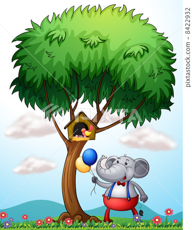 An elephant under the tree An elephant under the tree 8422932