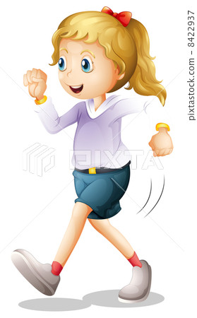 A young lady jogging A young lady jogging 8422937