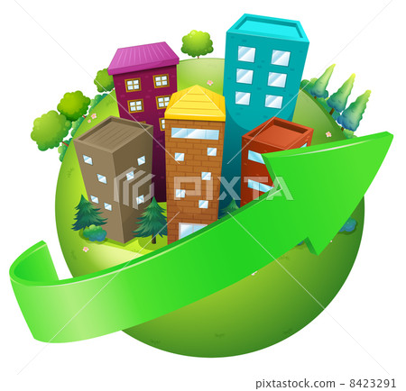 A planet with high buildings 8423291