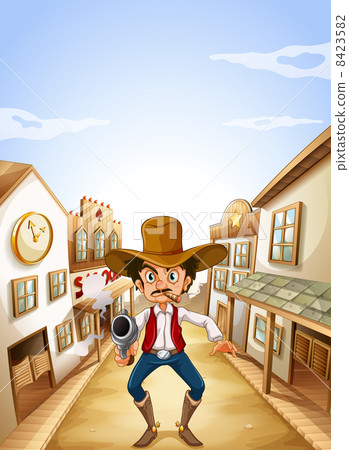 A gunman at the village A gunman at the village 8423582