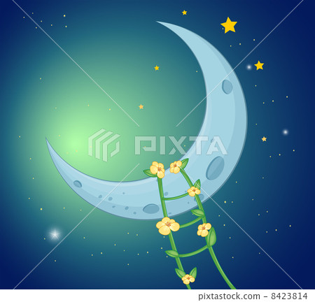 A ladder going to the moon A ladder going to the moon 8423814
