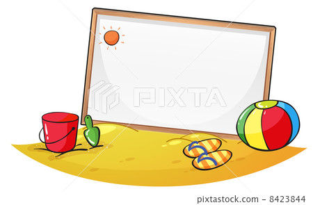 An empty board at the beach An empty board at the beach 8423844