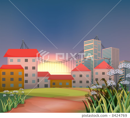 High buildings at the hilltop High buildings at the hilltop 8424769