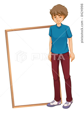 A young boy with a blue shirt 8424998