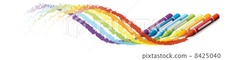 Colorful artwork using crayons Colorful artwork using crayons 8425040