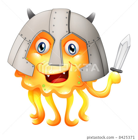 A monster with a sword and a helmet 8425371