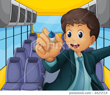 A boy holding a pen A boy holding a pen 8425514