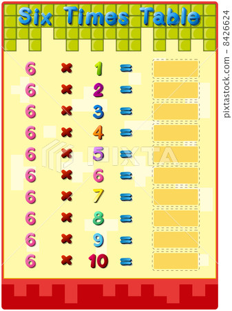 Times table card Times table card 8426624