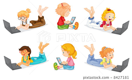 Girls and laptops 8427181