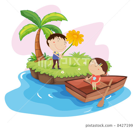 Lovers on an island 8427199