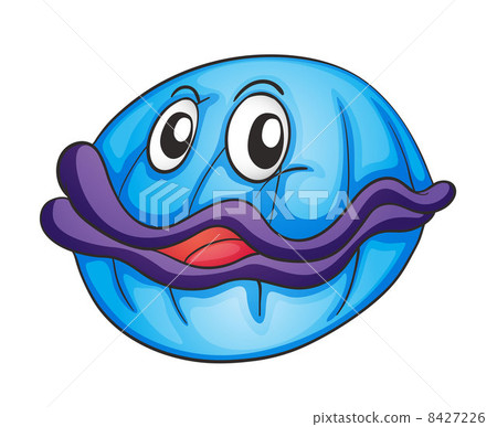 图库插图: isolated clam