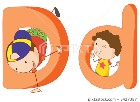 Kids in the letters series 8427387