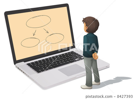 laptop and man laptop and man 8427393