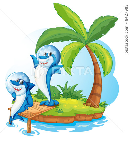 whale fish on island whale fish on island 8427985