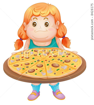 girl and pizza girl and pizza 8428175