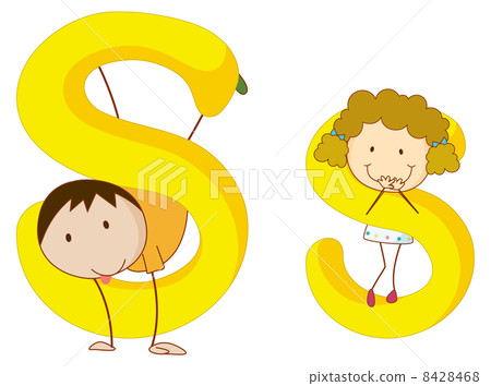 Kids in the letters series Kids in the letters series 8428468