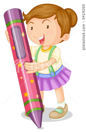 Girl with pencil Girl with pencil 8429260