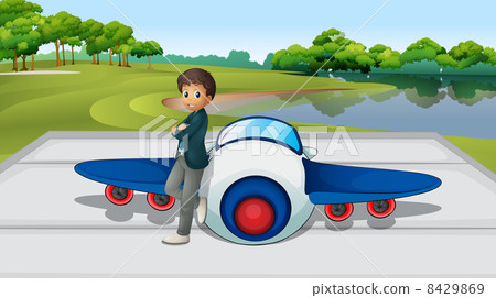 Pilot and plane 8429869