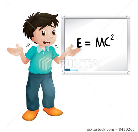 boy showing white board 8430265