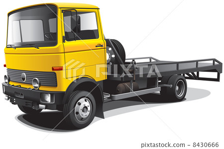 old-fashioned tow truck old-fashioned tow truck 8430666