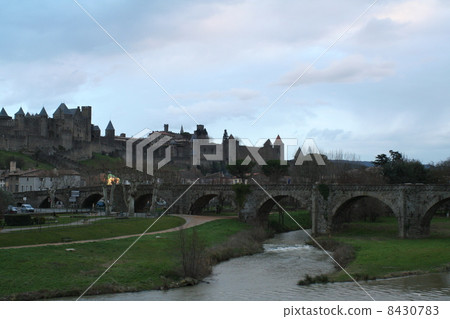 Dusk of World Heritage Carcassonne 8430783