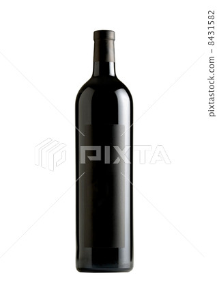 isolated red wine bottle on white background 8431582