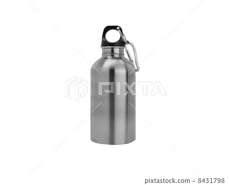Aluminium canteen isolated on white background. Path included Aluminium canteen isolated on white background. Path included 8431798