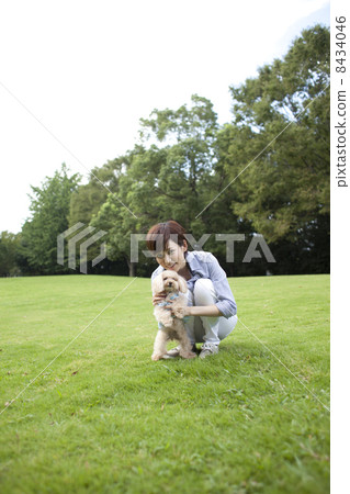 Stock Photo: female, person, pets