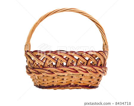 wickerwork basket with handle 8434718