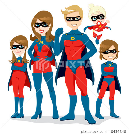 Superhero Family Costume Superhero Family Costume 8436848