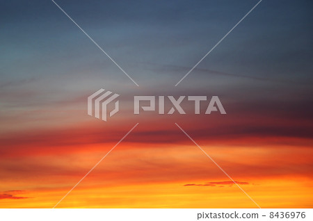 Vibrant orange sunset 8436976