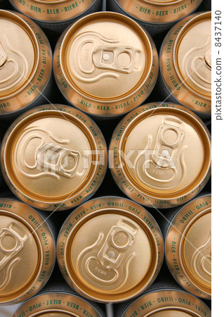 Detail of gold beer cans Detail of gold beer cans 8437140