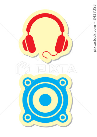 Headphones and Speaker Icons 8437353