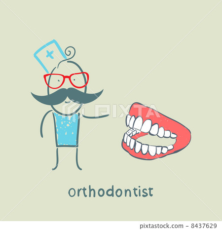 orthodontist with the jaw 8437629