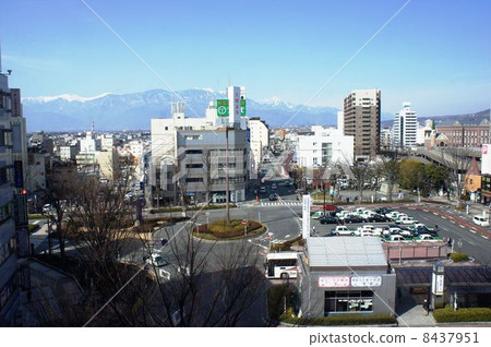 Kofu station front in Yamanashi Prefecture 8437951